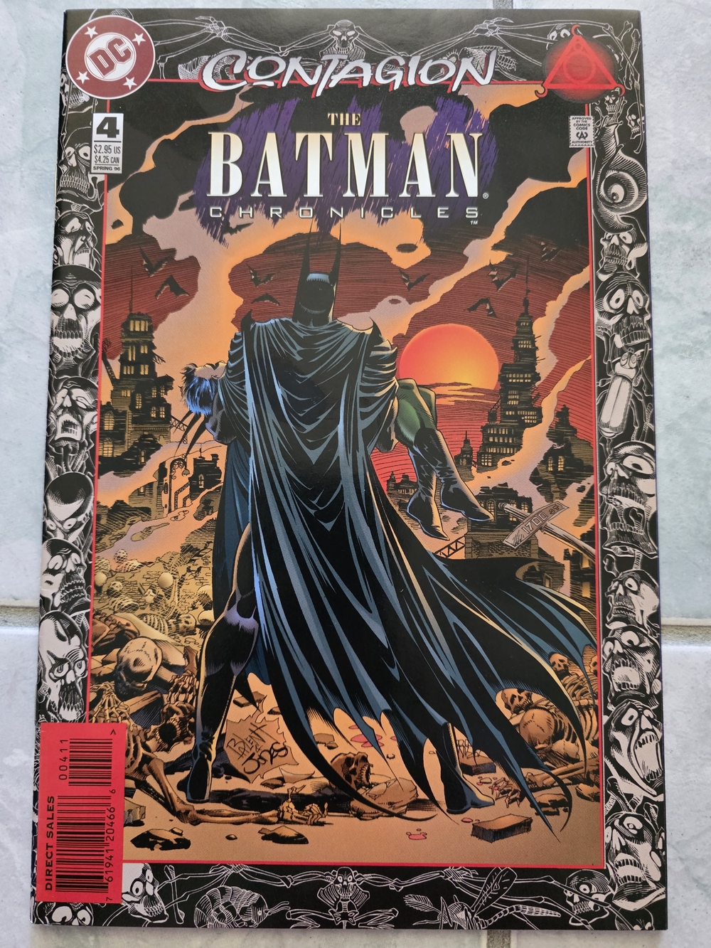 The Batman Chronicles: Contagion #4 Comic Book - Batman Cover - Year 1996